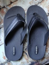 Okabashi Voyager Men's Flip Flops Sandal Made in USA Sz 11M Black Slip Resistant