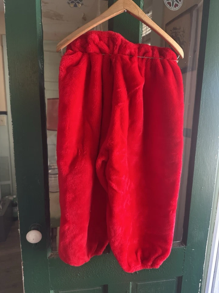 Beautiful Santa’sBest Santa Claus Suit -Christmas Size L 48 Holidays Fuzzy - Image 2 of 4