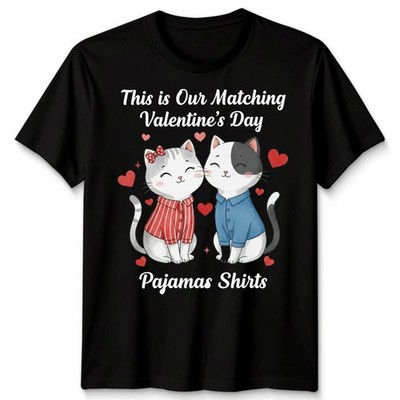 This Is Our Matching Valentinstag Shirts Katzen Paar Herren T-Shirt Damen Tee