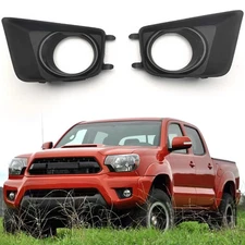 Fog Light Lamp Bezel Cover L&R Side Set For 2012 2013 2014 2015 Toyota Tacoma