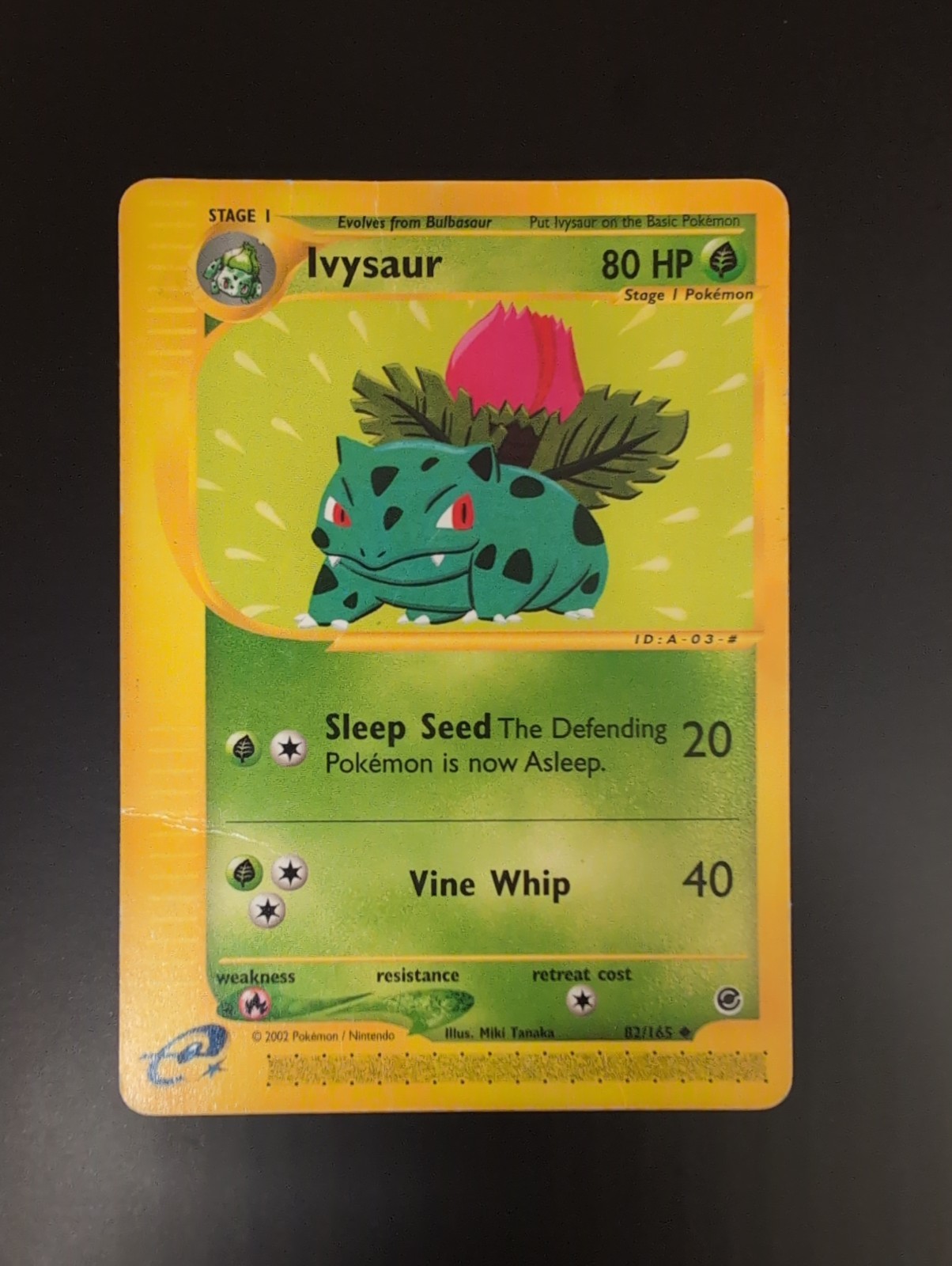 Ivysaur 82/165 Non Holo Uncommon Expedition Pokémon Card