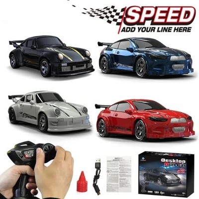 Maßstab 1:64 4WD Mini Drift RC Auto 2.4G High Speed ferngesteuertes Rennspielzeug LED
