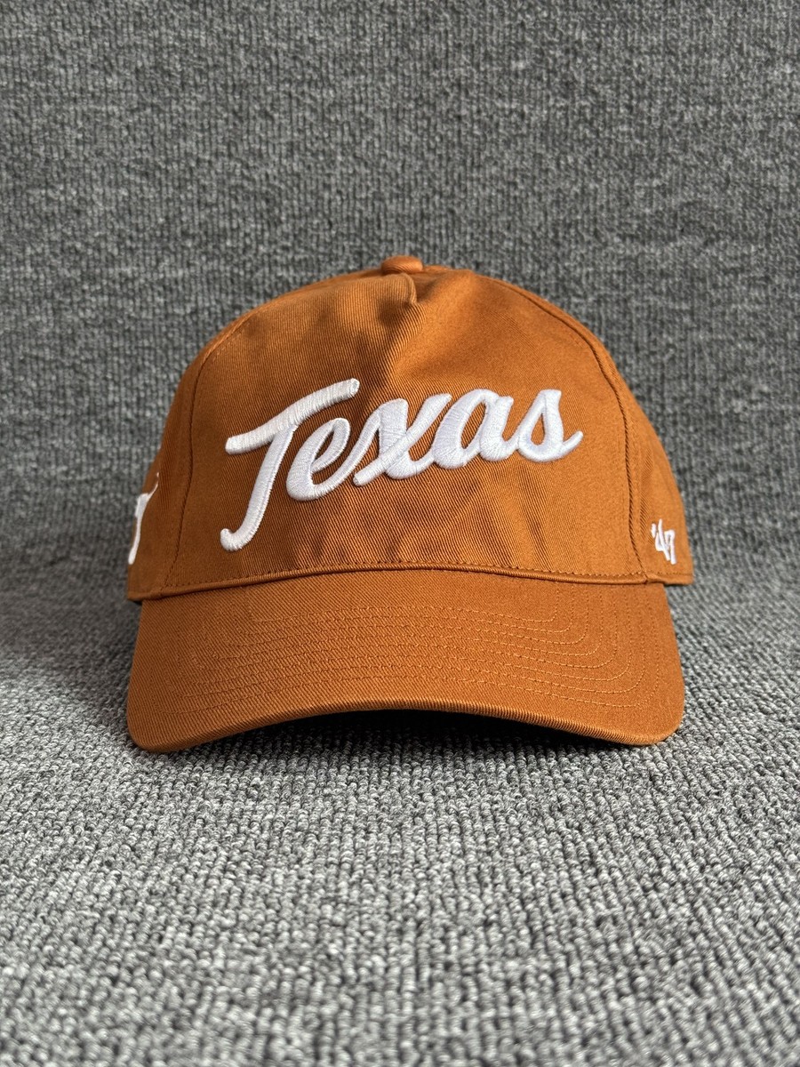 '47 Brand Texas Longhorns Snapback Hat Burnt Orange Script Logo NCAA C