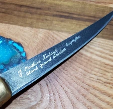 Marttiini Superflex Fillet Kitchen Knife 4" Stainless Steel Blade Wood Handle