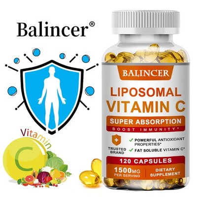  Vitamin C Capsules,Skin Health,Strong Immune,Antioxidant Support