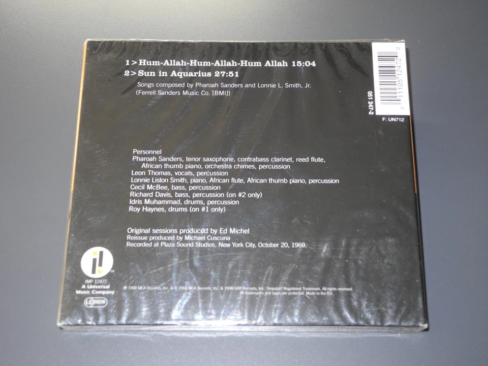 pharoah sanders new sealed impulse digipak cd - jewels of thought - Bild 2 von 2