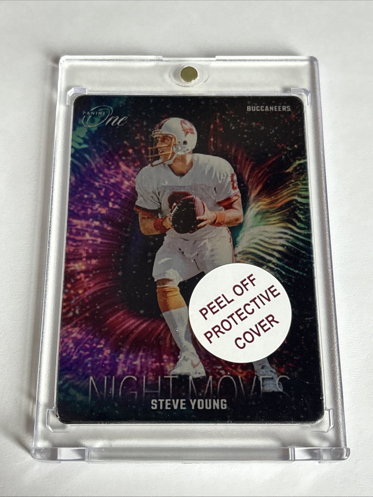 2023 Panini One Night Moves Case Hit Steve Young Buccaneers 49ers HOF