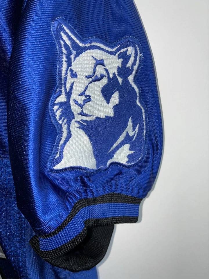 Vintage High School Lions Football Jersey Size Medium 28”x32” Stitched Logos - Image 2 of 4