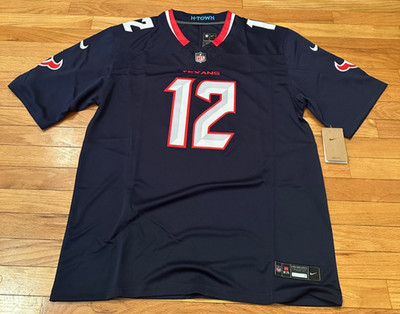 Houston Texans Nico Collins #12 Navy Blue Stitched Men's Jersey NWT
