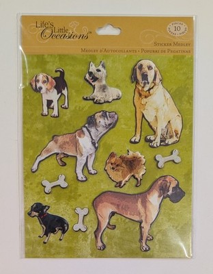 Variety Of Dogs Different Breeds Scrapbooking Stickers Life's Little Occasions