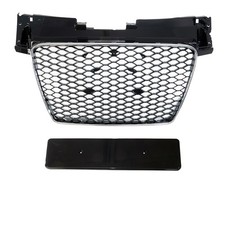 Kühlergrill Wabengrill Schwarz Chrom passt für Audi TT 8J 06-16 ohne RS Emblem