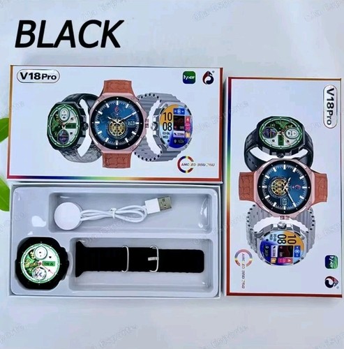 Smartwatch V18Pro Bluetooth, Display HD 1.53", Salute 24h, IP68, Multisport LCD - Photo 10 sur 12
