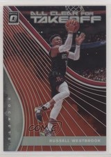 2019 Donruss Optic All Clear for Takeoff Red Prizm 4/99 Russell Westbrook #4 no9
