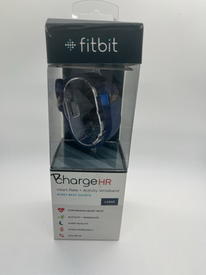 Bracelet D'activité Fitbit Charge HR – Fréquence Cardiaque – Bleu – Taille M – Occasion