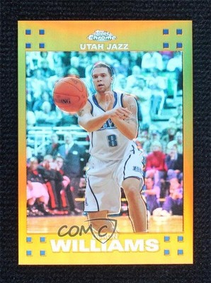 2007-08 Topps Chrome Orange Refractor 85/199 Deron Williams #99 0s7v