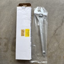 Proto J718a 18in Adjustable Wrench Extra Wide Jaw Satin Finish Clik-stop Proto J718a 18in Adjustable Wrench Extra Wide Jaw Satin Finish Clik-stop