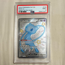 Pokemon Mew ex 216/091 SV: Paldean Fates Holo Shiny Ultra Rare PSA 9
