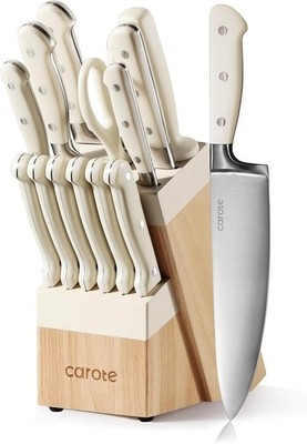 HENCKELS Statement Premium Quality 15-Piece Set with Block Natural Razor-Sharp