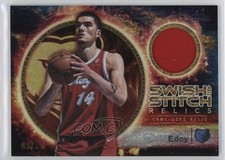 2025-26 Topps Swish and Stitch Relics Gold Holo Foil 9/50 Zach Edey #SST-ZE 9sm