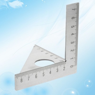 Adjustable Carpentry Square Measuring Line Ruler L-square Stainless Steel