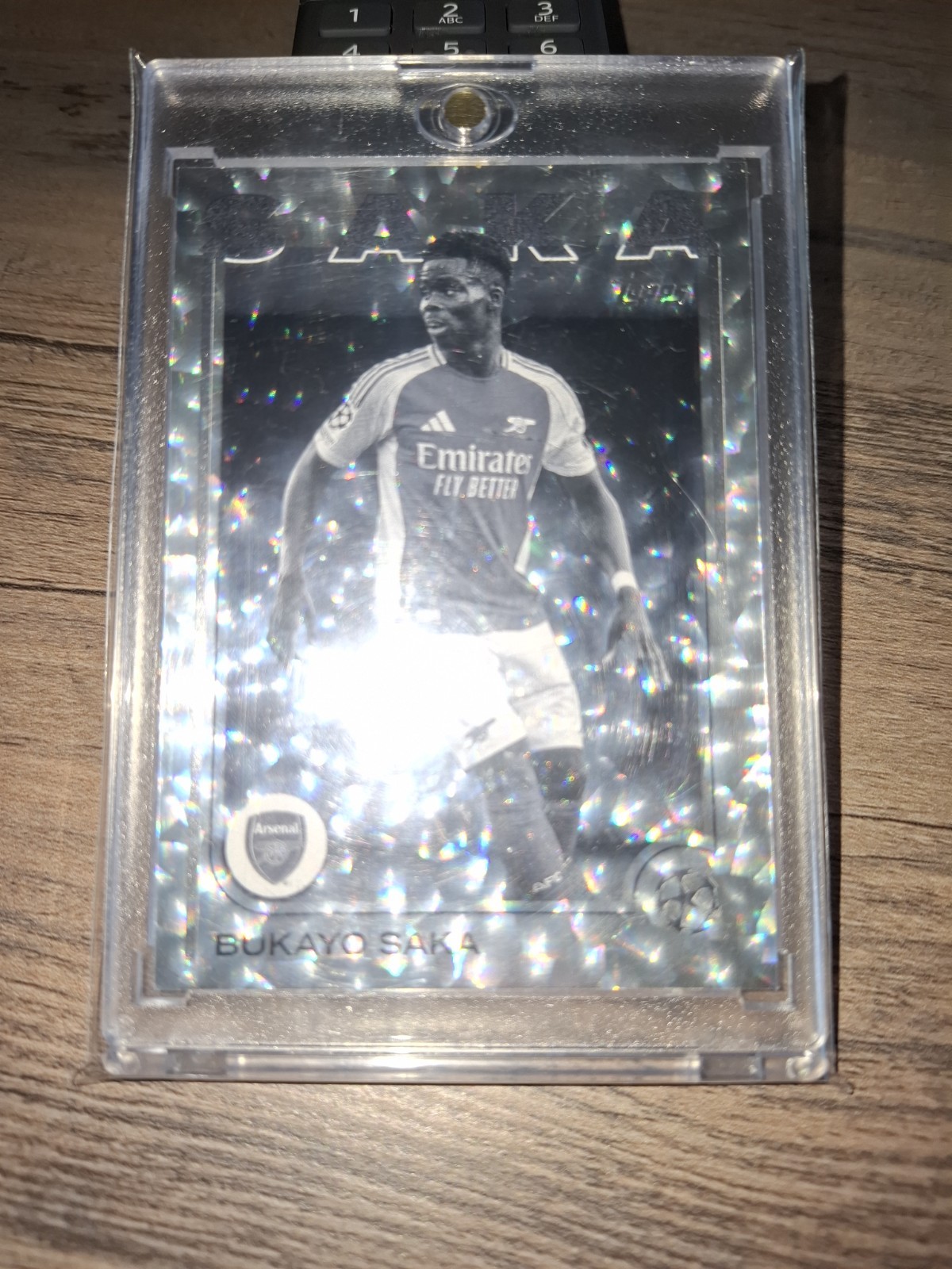Topps 2025 Bukayo Saka Black And White/150 Arsenal view 4