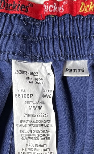 Pantaloni Dickies Scrubs EDS blu navy taglia media 86106P - Foto 5 di 5
