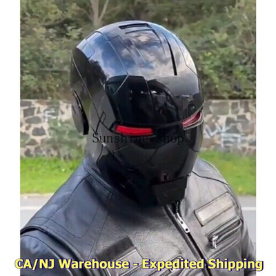 #ad #ad Autoking Iron Man Full Black MK5 Helmet Electronic Voice Activated Cosplay Mask $120.00