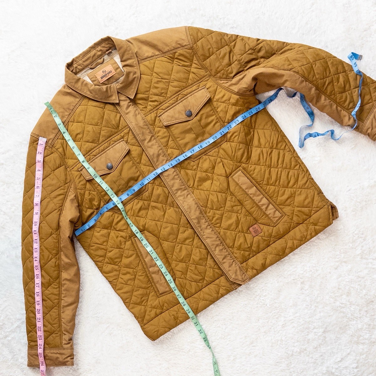 Redhead Ranch Quilted Ranch Jacket Tan Brown 2XL Full Zip Snap