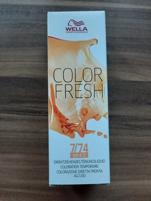 WELLA PROFESSIONALS Wella Color Fresh Tönungsliquid 7/74 mittelblond braun-rot