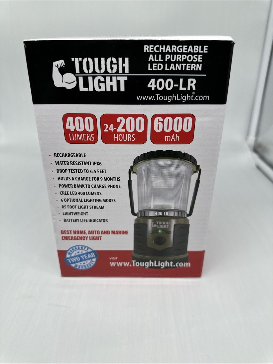 Tough Light 400 LUMEN LED 6000mAh Rechargeable Lantern (MUD) 