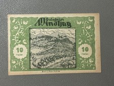 🇦🇹 Austria 1920 Windhag Notgeld 10 Heller Gemeinde Emergency Banknote