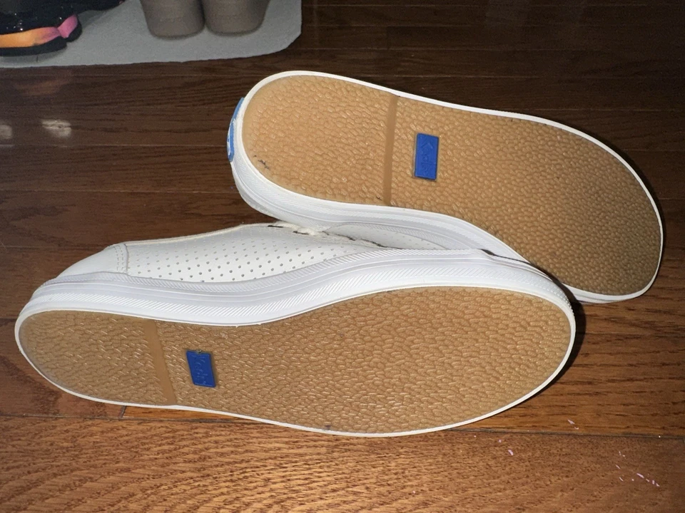 New Keds Kickstart Women's Size 5 Shoes WH56115 White Leather Casual Sneakers - Image 2 of 4