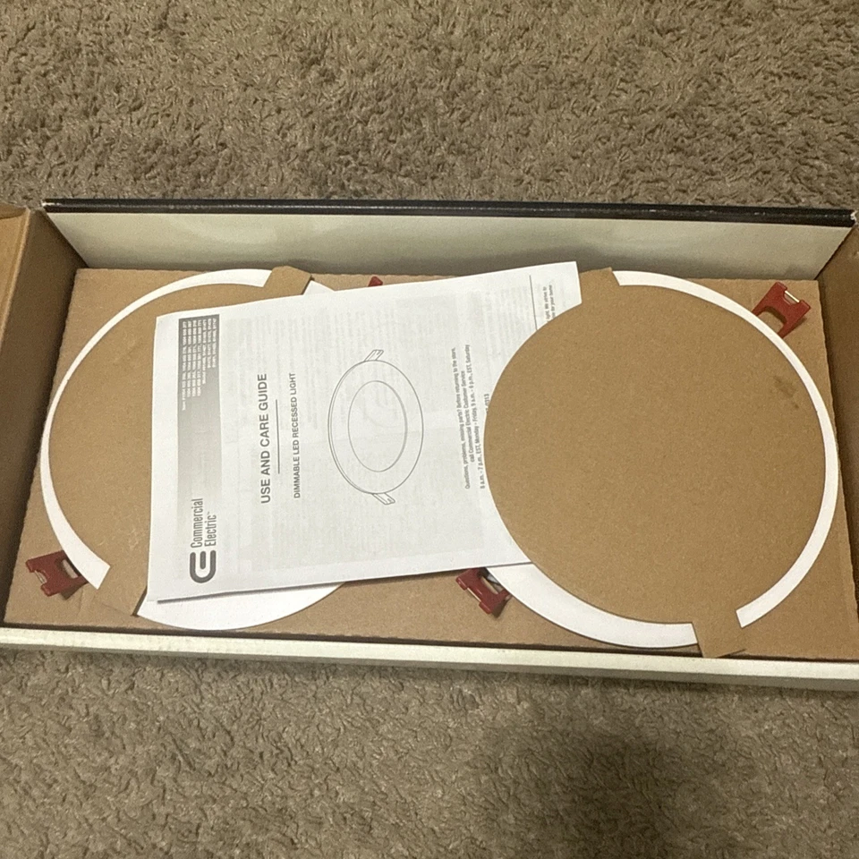 Eléctrico comercial ultra delgado 6 pulgadas Kit LED empotrados seleccionables en color paquete de 4 Foto 4 de 4