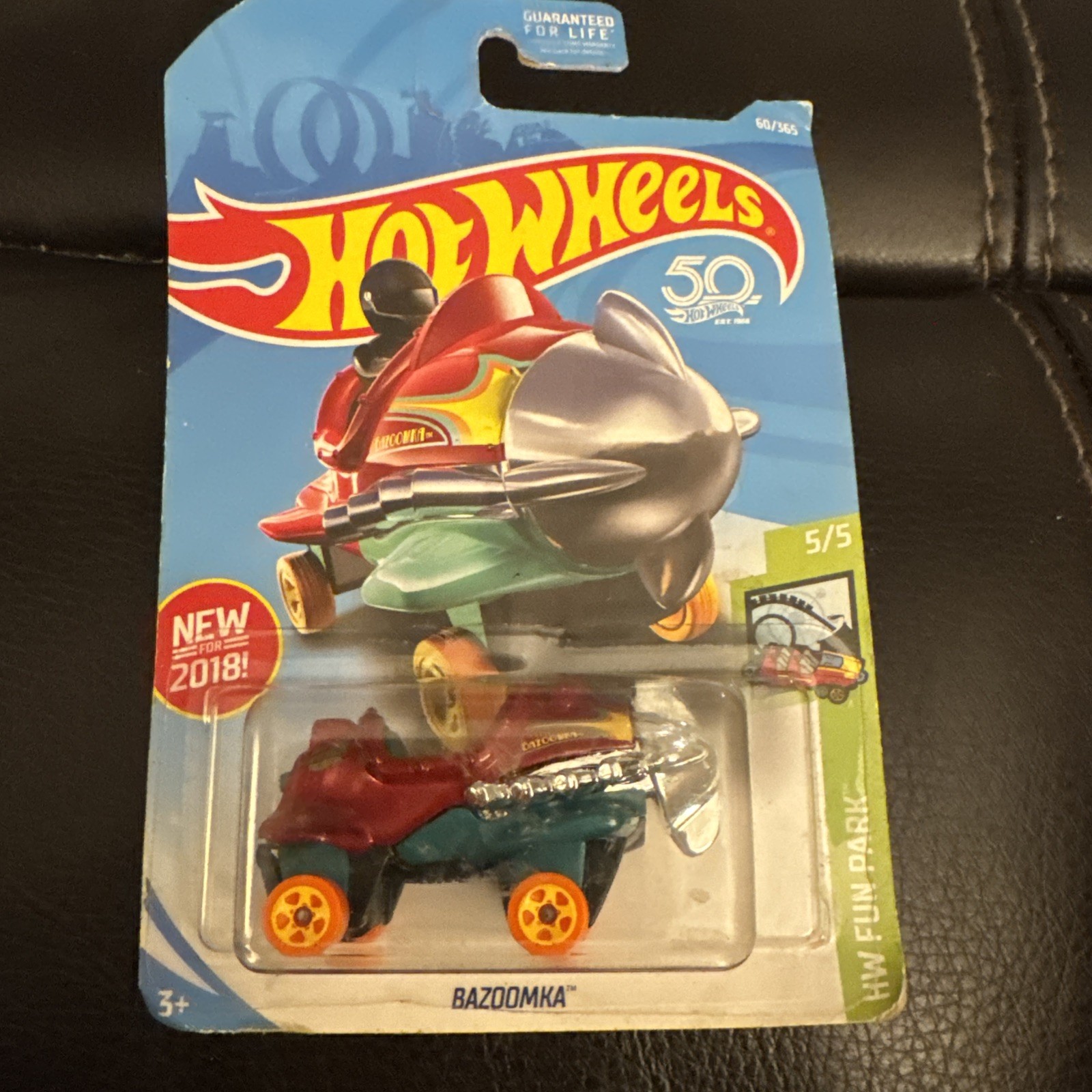 Hot Wheels - Bazoomka (Maroon & Green) 60/365 HW Fun Park 5/5