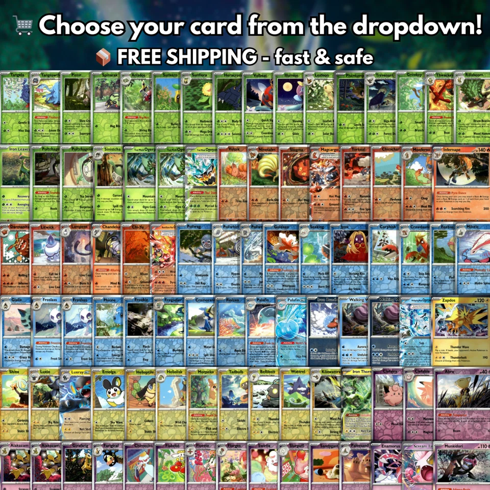 Twilight Masquerade - Choose Your Card - Reverse Holo, Rare, EX - NM - Image 2 of 2