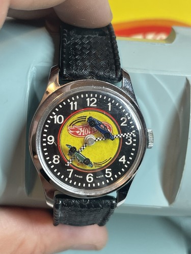 Vintage 1970 Mattel Hot Wheels Redline Era Watch w/Original Strap & Case Working - Picture 7 of 12