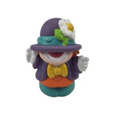 Fisher Price Little People CARNIVAL CLOWN - Purple Hat Toy Figure
