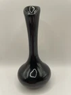Signed Van Briggle Black Glazed Bud Vase