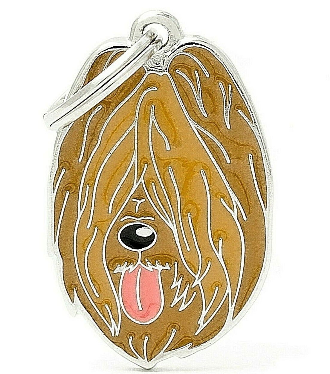 Briard- Dog ID Tag (97) - Engraved FREE - Personalised Identity- Charm - Keyring