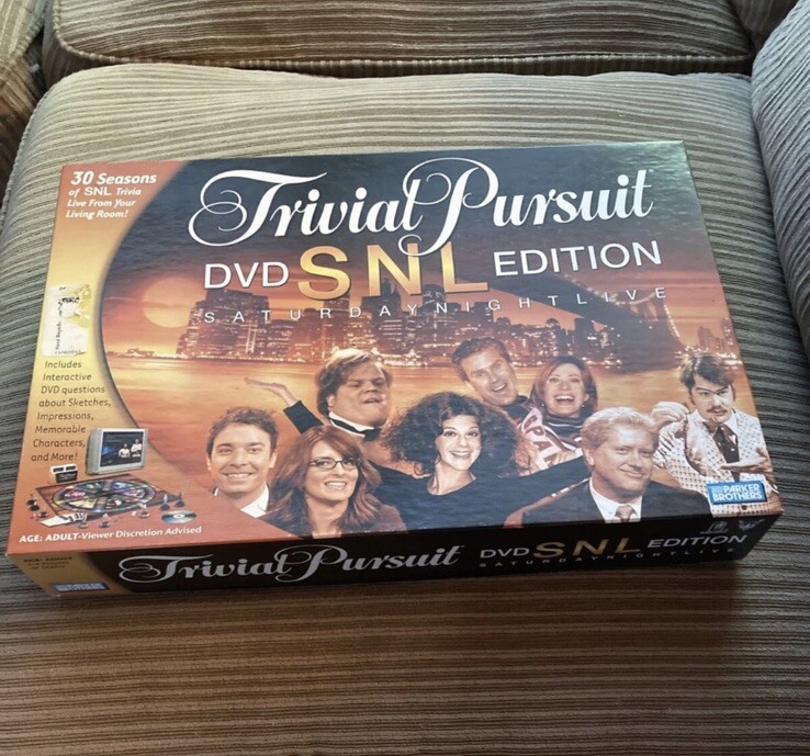 Trivial Pursuit SNL DVD Edition Board Game Saturday Night Live Parker Brothers