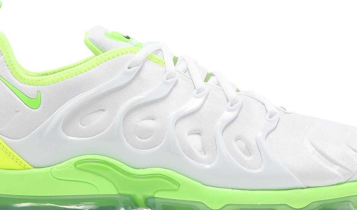 Nike White and Green Tennis Ball Vapormax size 9.5 Nike Air VaporMax Plus “Tennis Ball” Size 10 Electric Green  main image 4