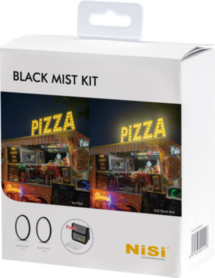 NEW! NiSi 77mm Black Mist 1/4 and 1/8 Filter Kit with Case