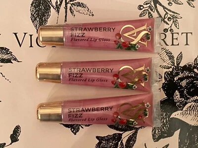 3er Set Victoria's Secret Sealed Flavor Lipgloss " STRAWBERRY FIZZ " 🎁 - Bild 1 von 3