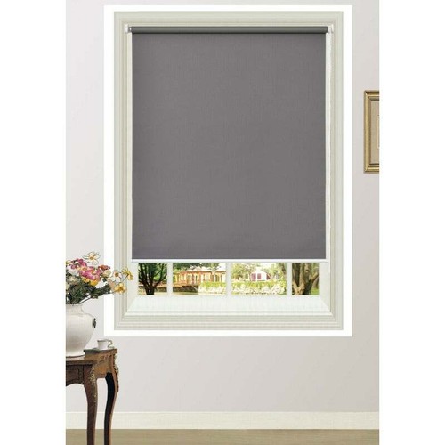 100% Blackout Roller Blinds Commercial Quality Back UV Coated Dark Grey - Picture 18 of 24