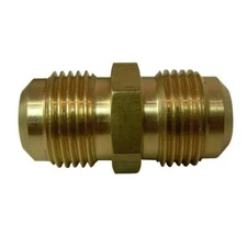 1/2"-5/8:in Highcraft Flare Union Coupling Pipe Fitting O.D Connection Brass
