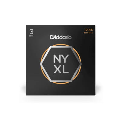 D'Addario NYXL1046-3P Nickel Wound Guitare Électrique Strings,Regulaire Light, - Photo 1/3