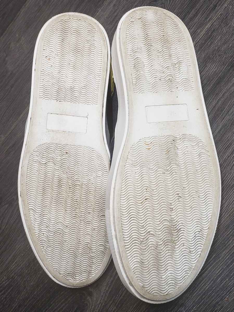 Men\'s Steve Madden Wasdin Slip On Sneakers Embroidered Patches Size 9M Clean! Men main image 4