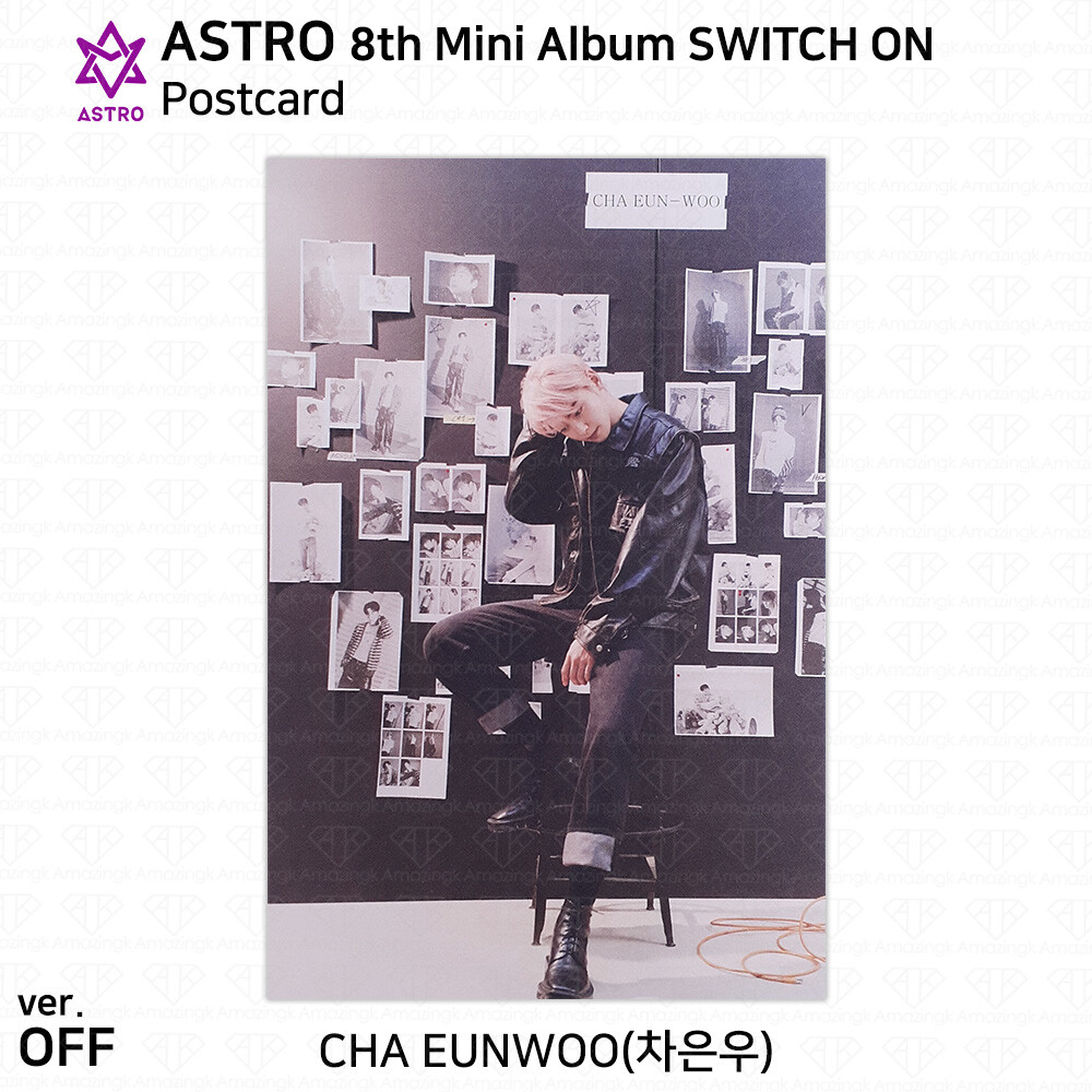 ASTRO 8th Mini Album Switch On Lyric Book Sticker Postcard