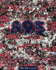 Alex Ovechkin All-Time Goals Leader 8x10 Photo Goal 895 Passes Wayne Gretzky
