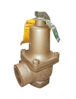 NEW WATTS 1'' NPT BRONZE PRESSURE SAFETY RELIEF VALVE 50 PSI  174A